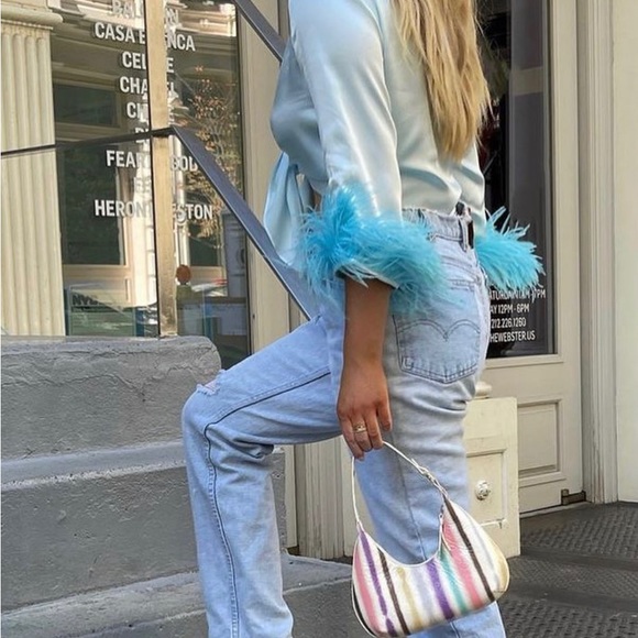 SOLD Rezek Studio Foxy Top in Aqua XS - Picture 2 of 6